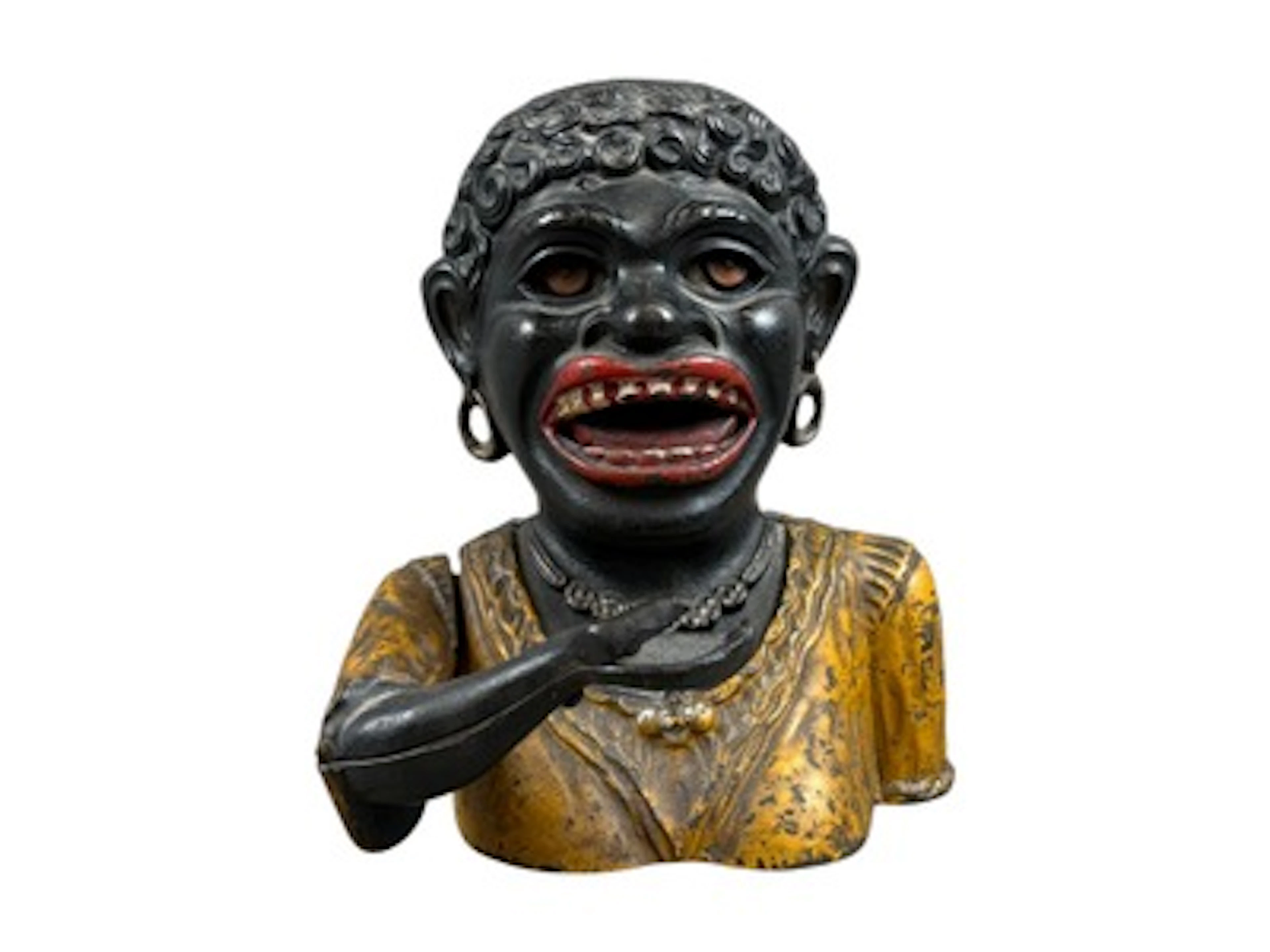 Cast Iron Dinah Mechanical Bank by John Harper