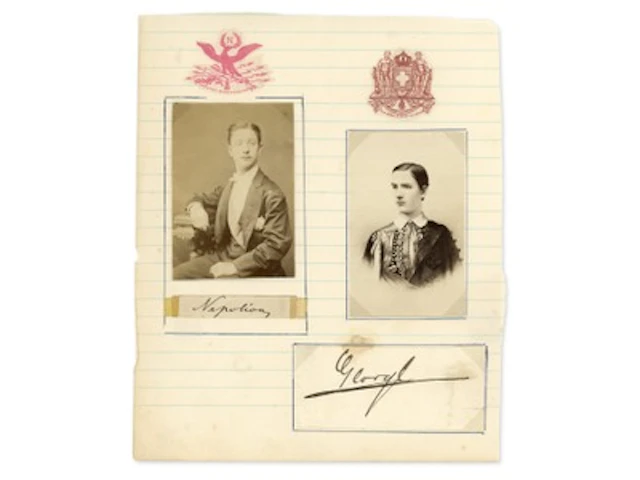 Napoleon IV & King George I Cut Signatures