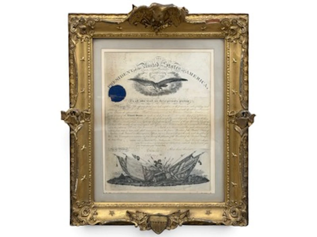 Abraham Lincoln Signed Military Appointment - Grad