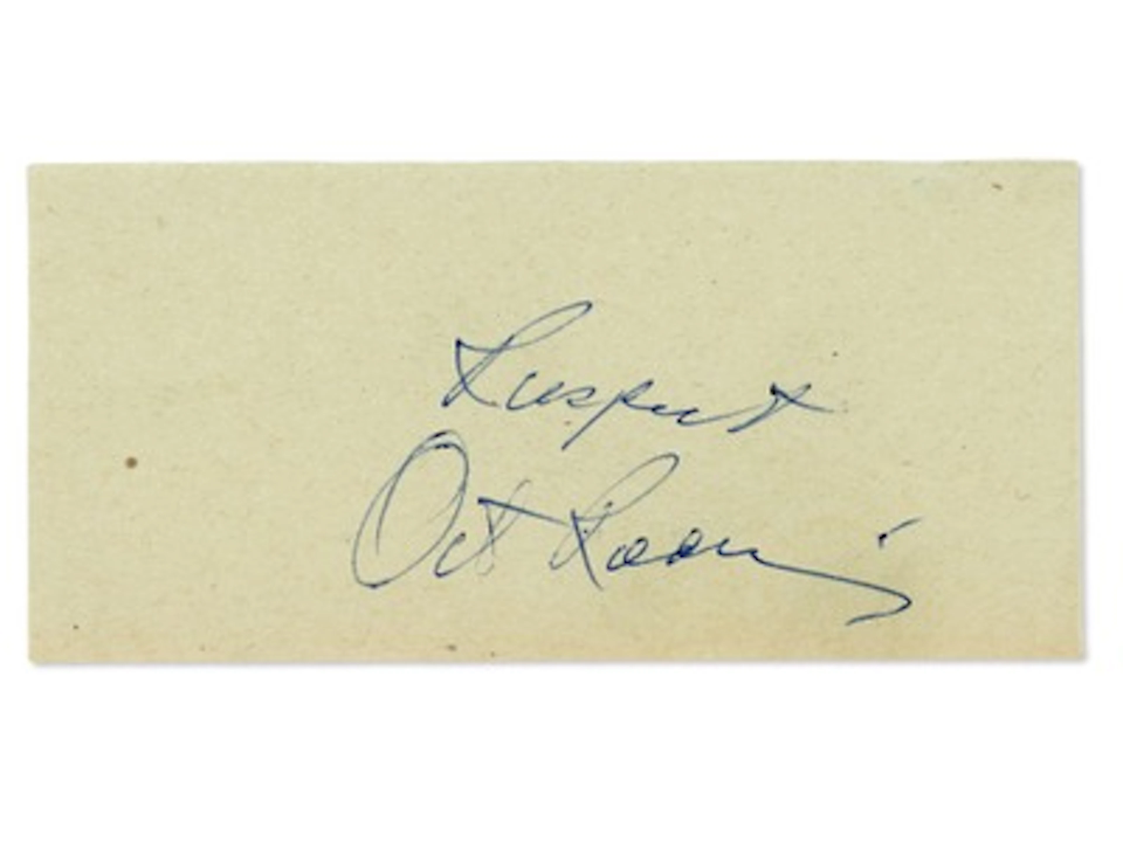 Otis Redding "Respect" Signed Cut - Grad