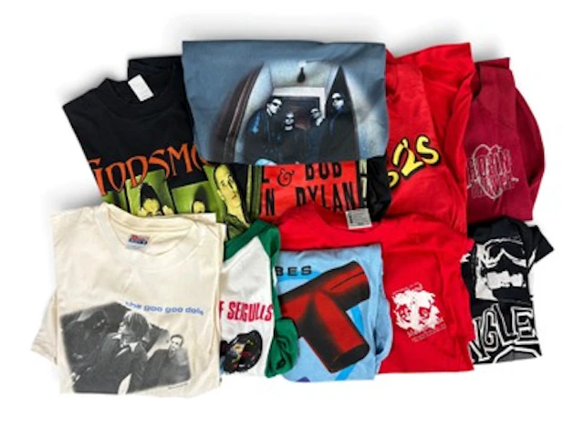 (10) Vintage Rock Concert Tour T-Shirts