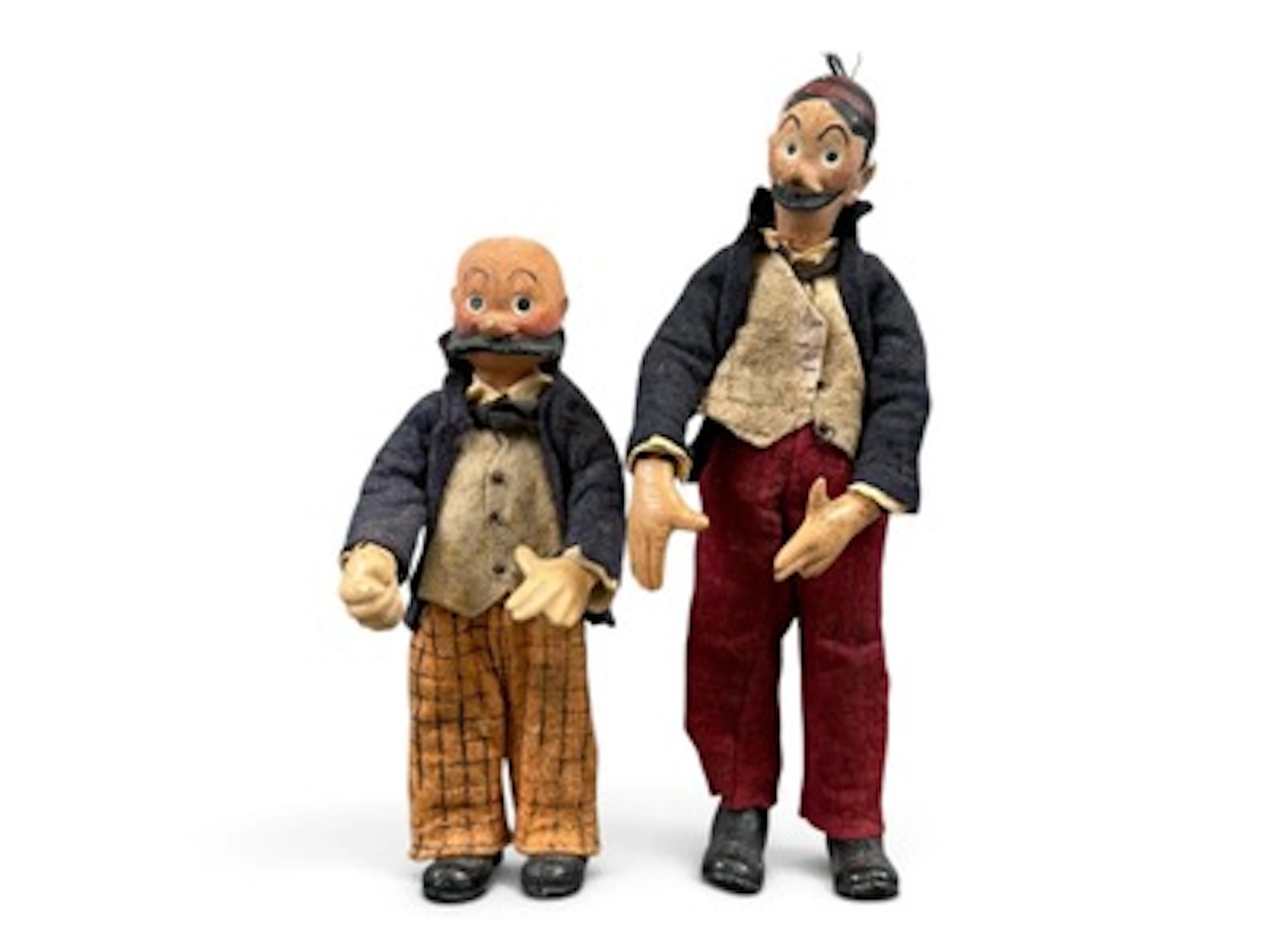 Rare Bucherer Saba Mutt & Jeff Character Figures