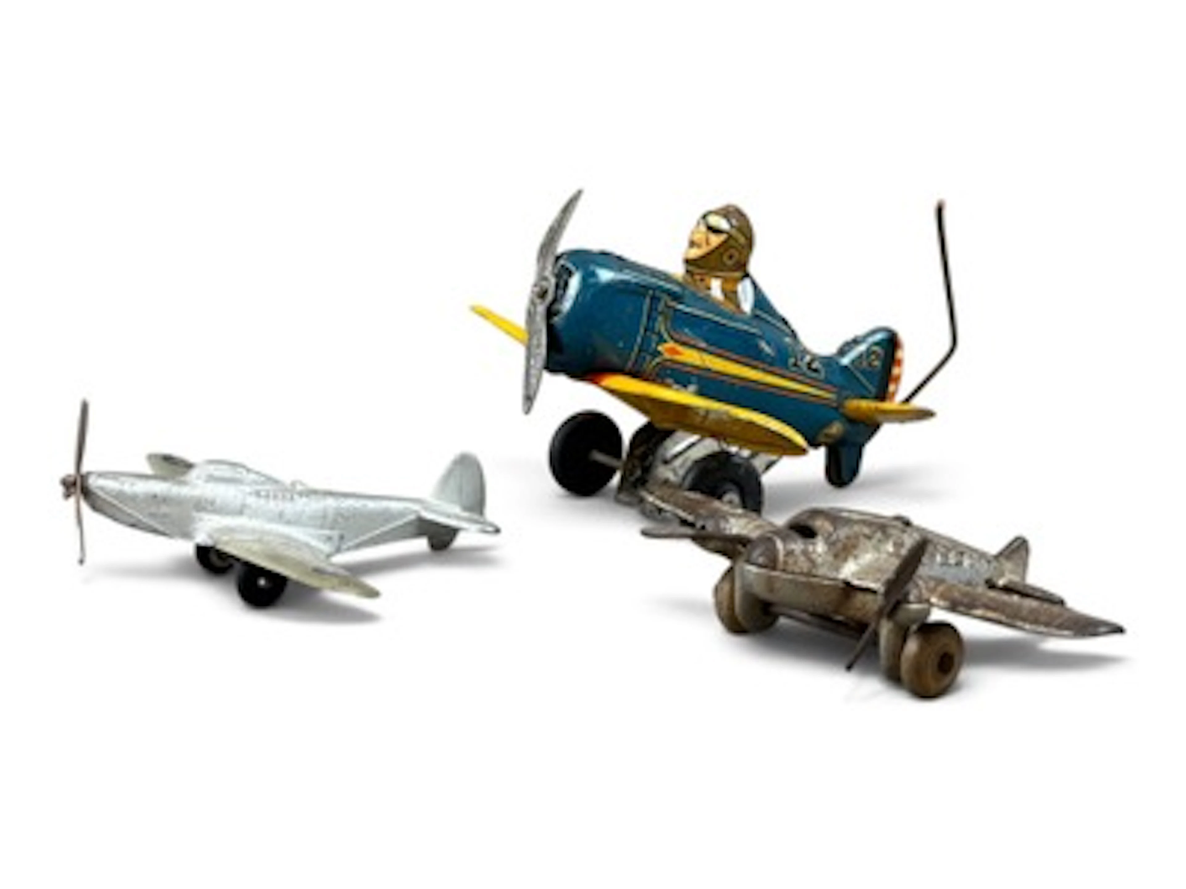 (3) Vintage Toy Airplanes
