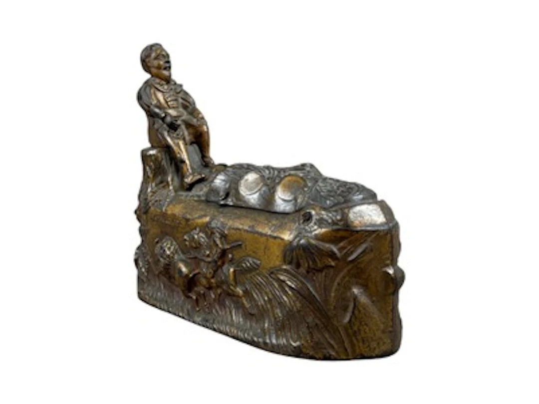 J&E Stevens Columbus World's Fair Mechanical Bank