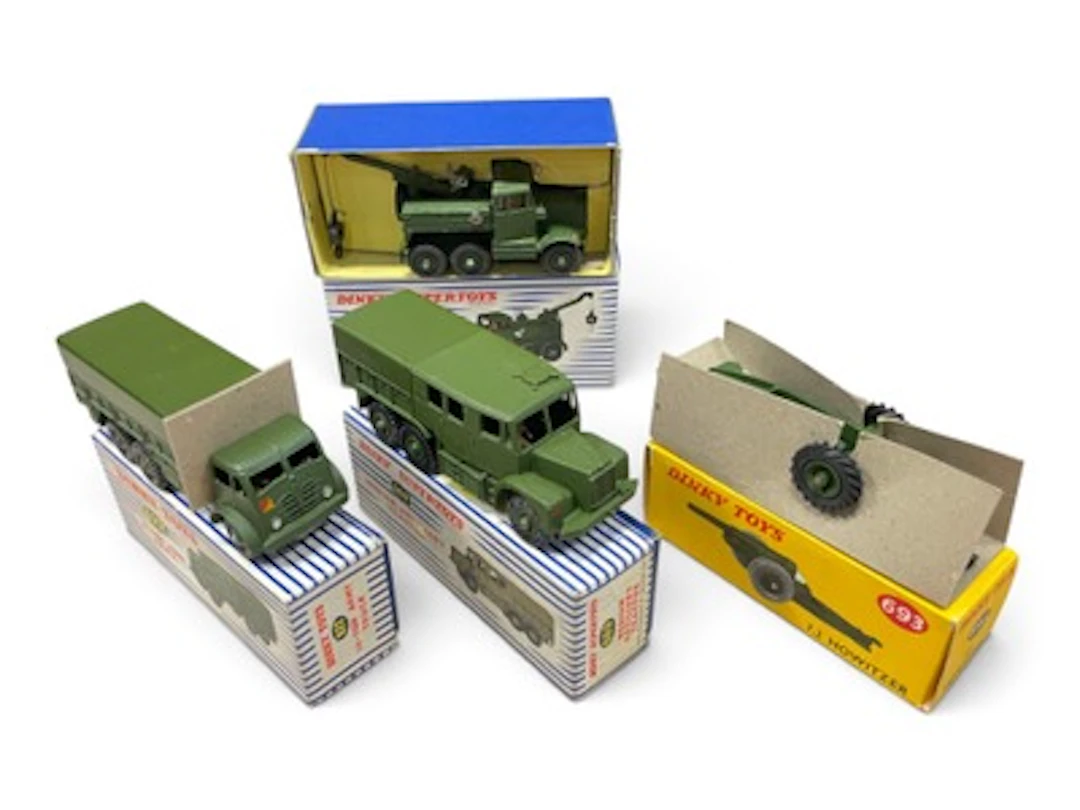4 Boxed Dinky Miltary Vehicles
