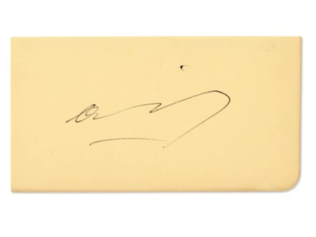 Aristotle Onassis Signed Cut