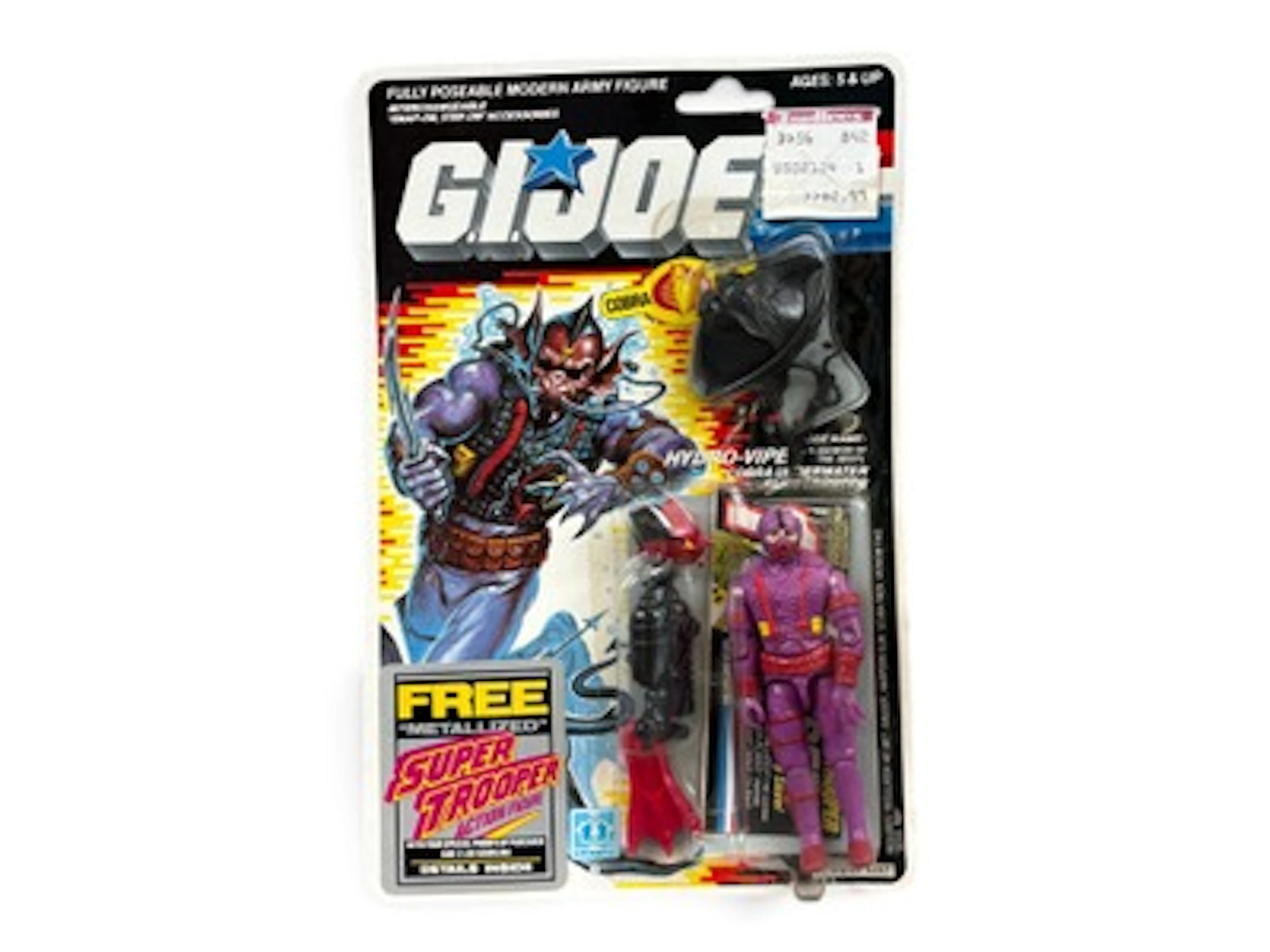 1988 MOC GI Joe Hydro Viper Figure, 34 Back