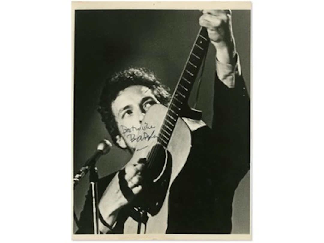 Bob Dylan Signed Photograph - Grad