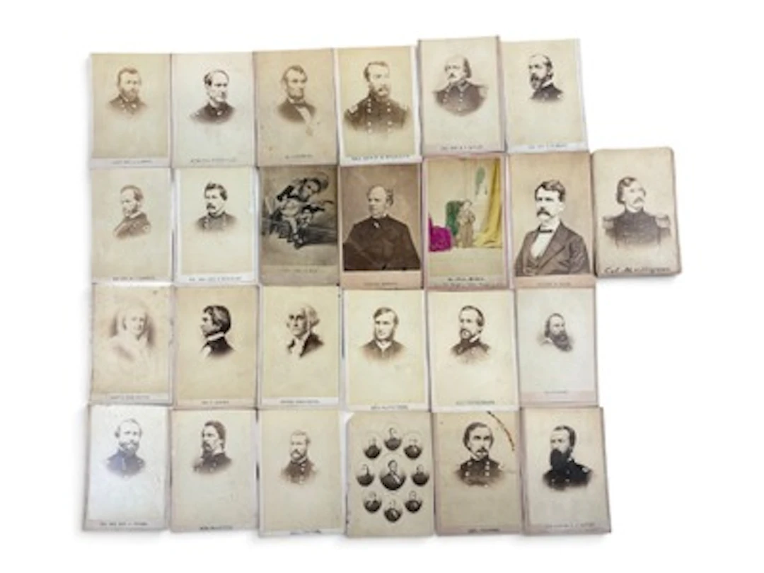 (24) Civil War CDVs of Officers & Politicians