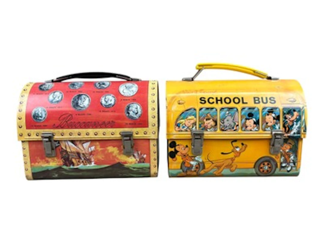 2 Clean Aladdin Dome Lunch Boxes