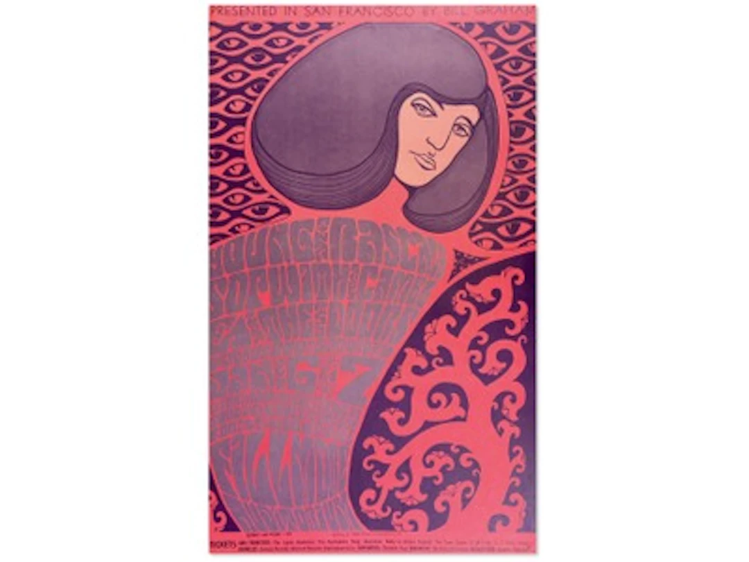 1967 The Doors BG-44 Fillmore Concert Poster
