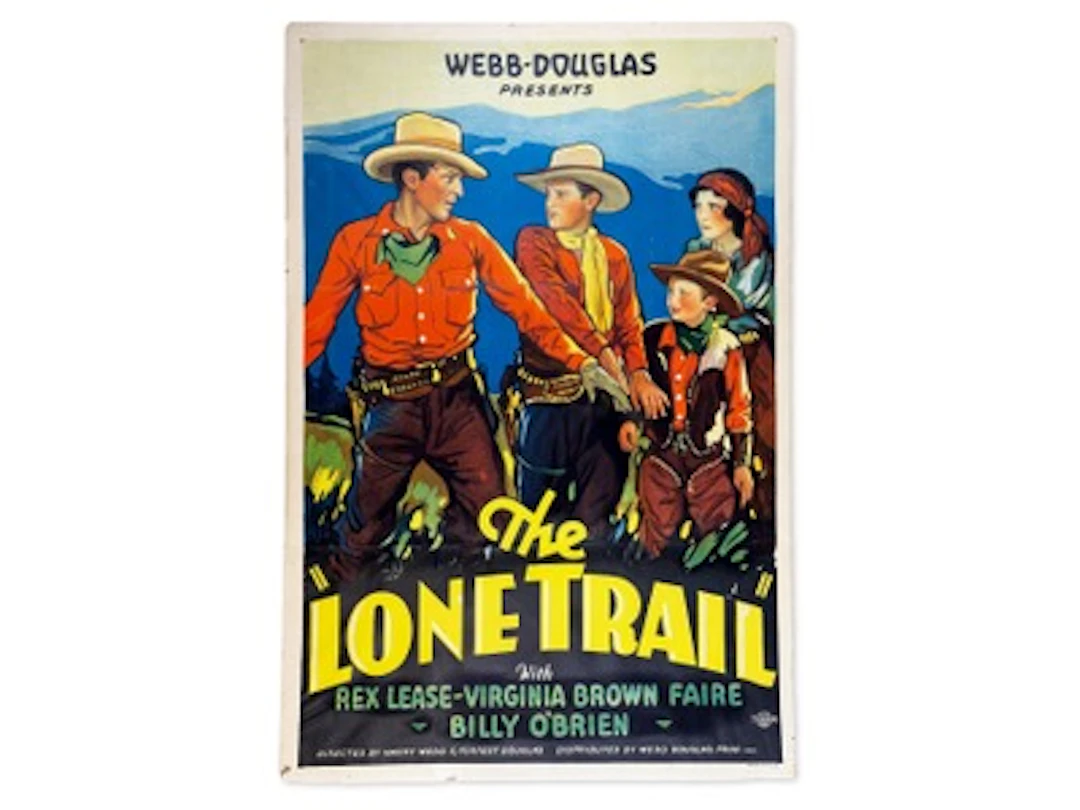 1932 The Lone Trail One Sheet Movie Poster