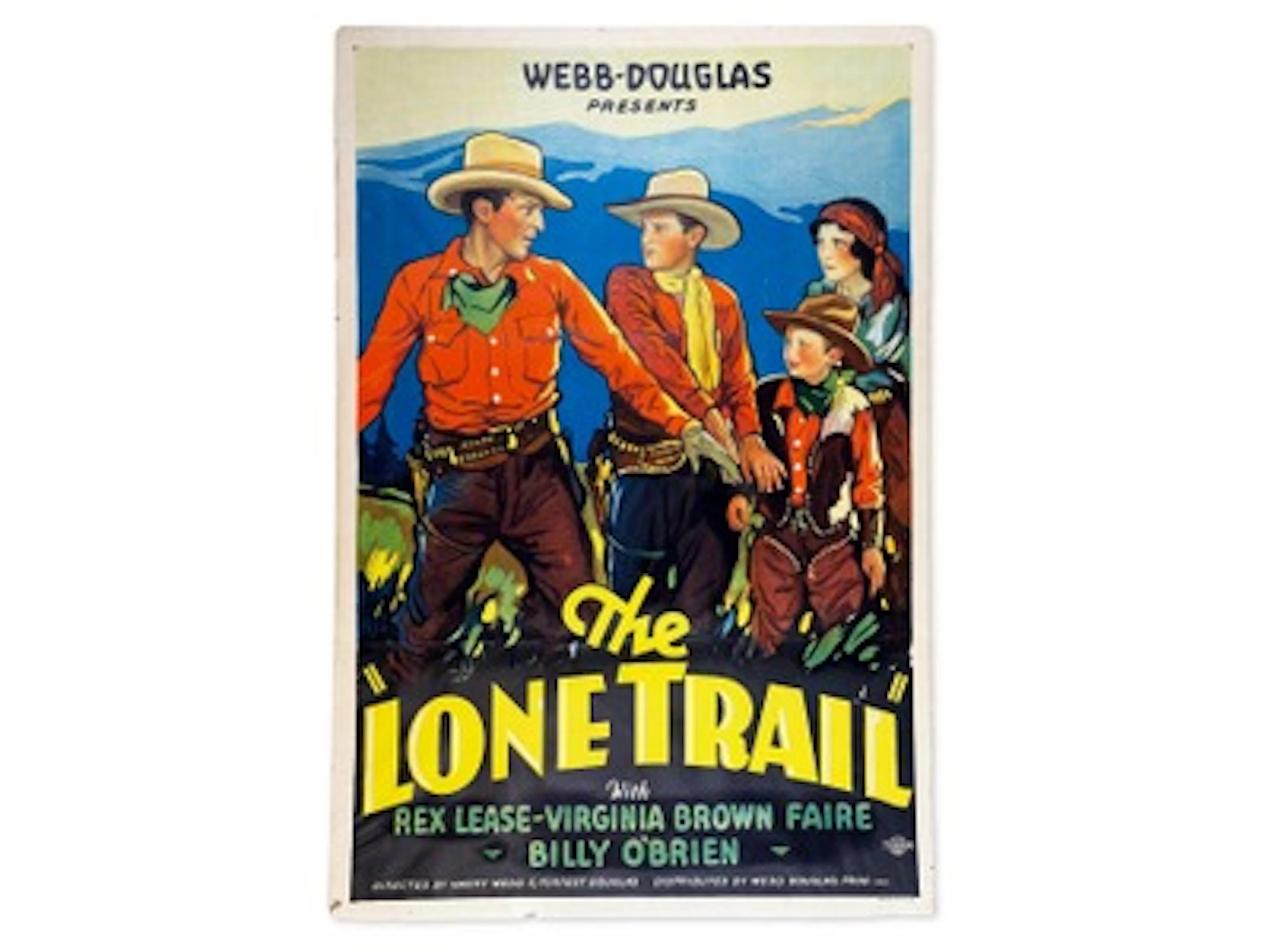 1932 The Lone Trail One Sheet Movie Poster