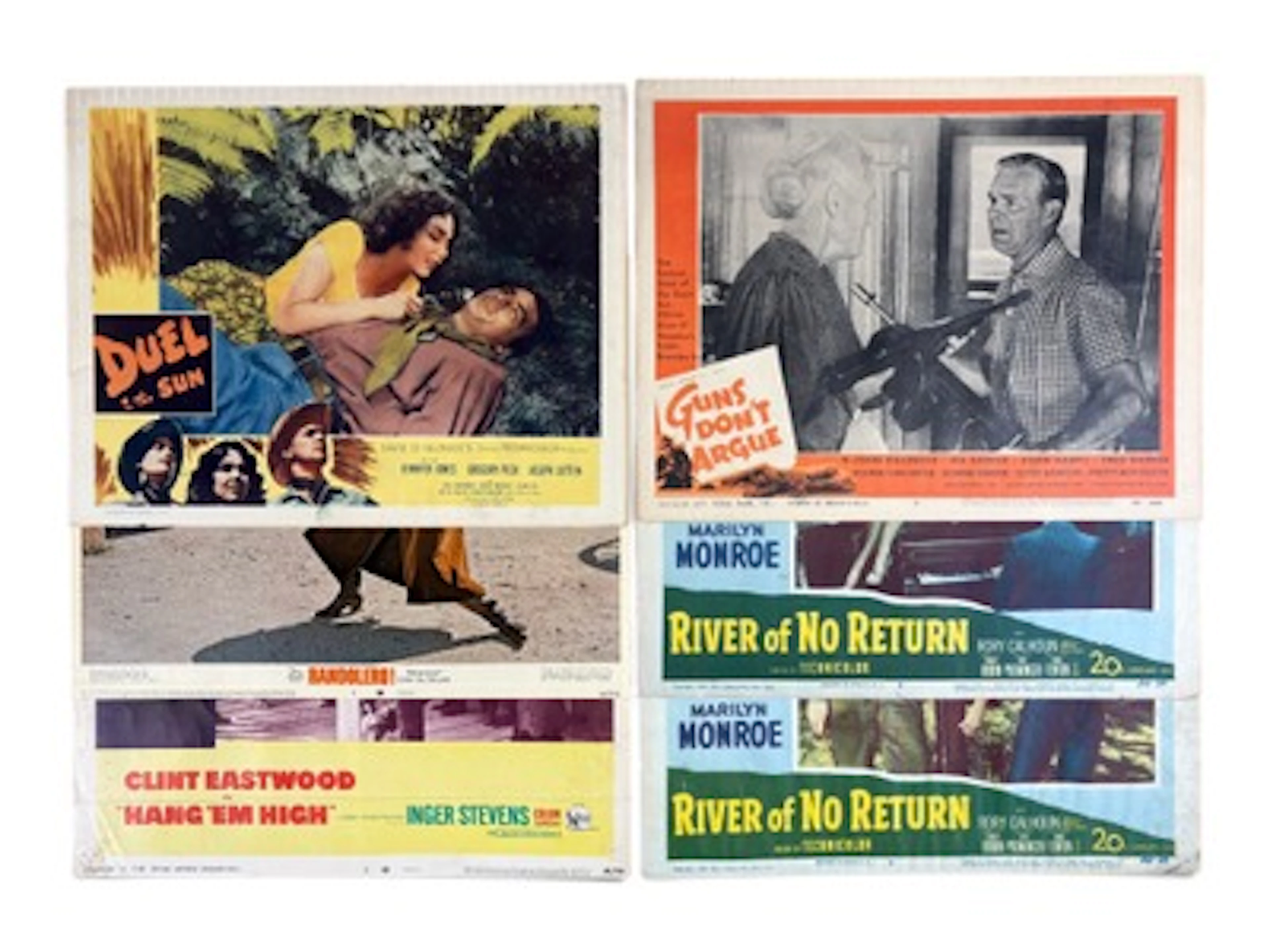 (6) Vintage Western Movie Lobby Cards