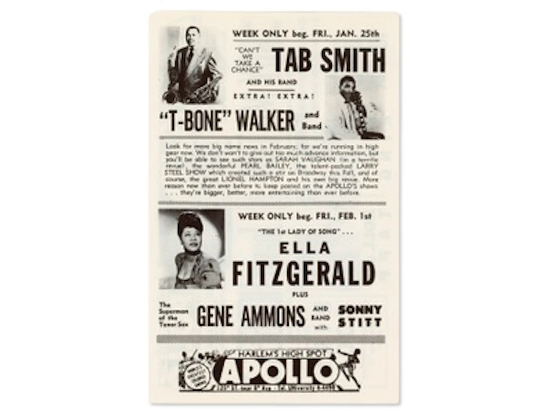 Apollo Theater Roy Milton Handbill