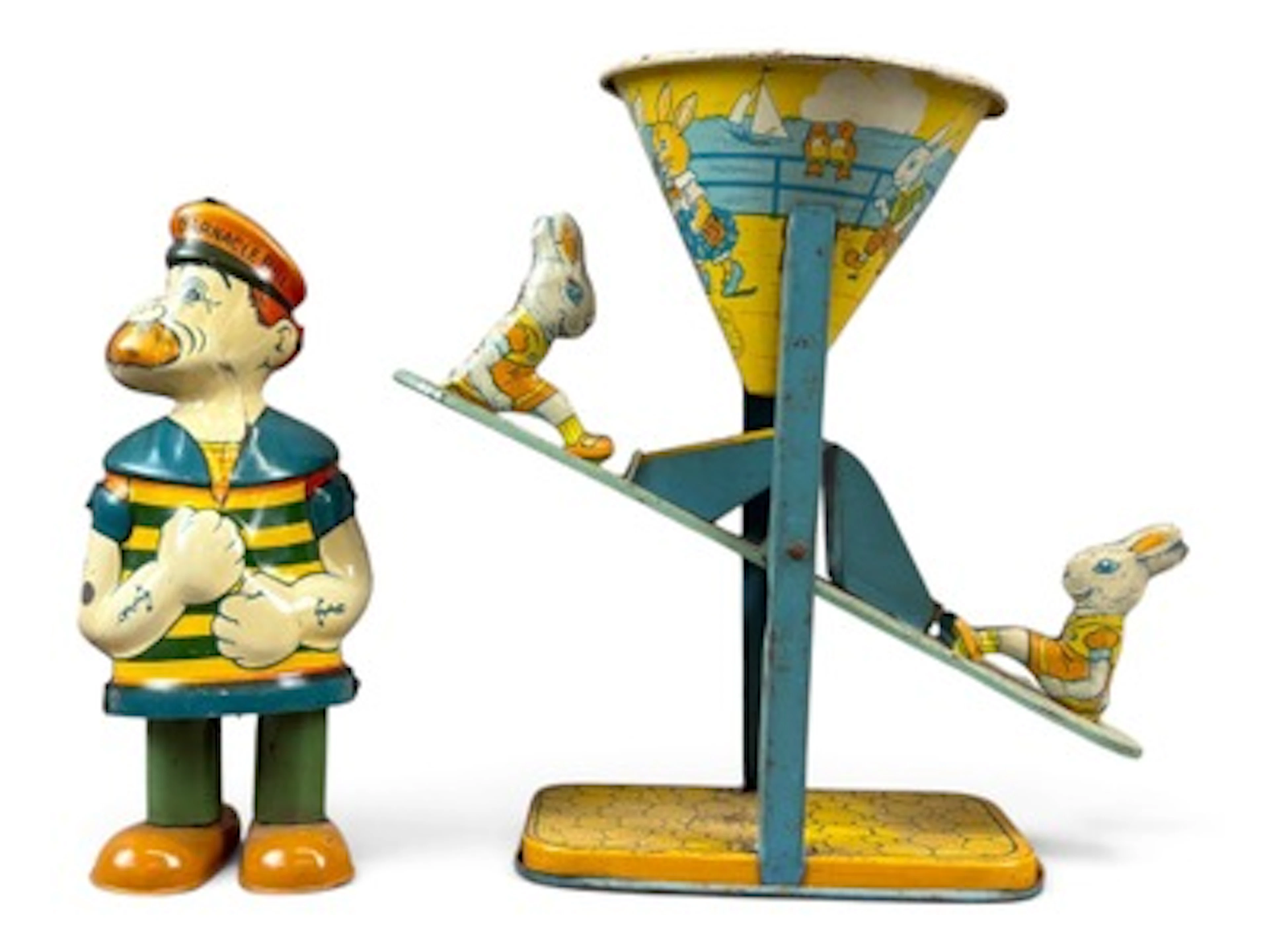 (2) Tin Litho Toys