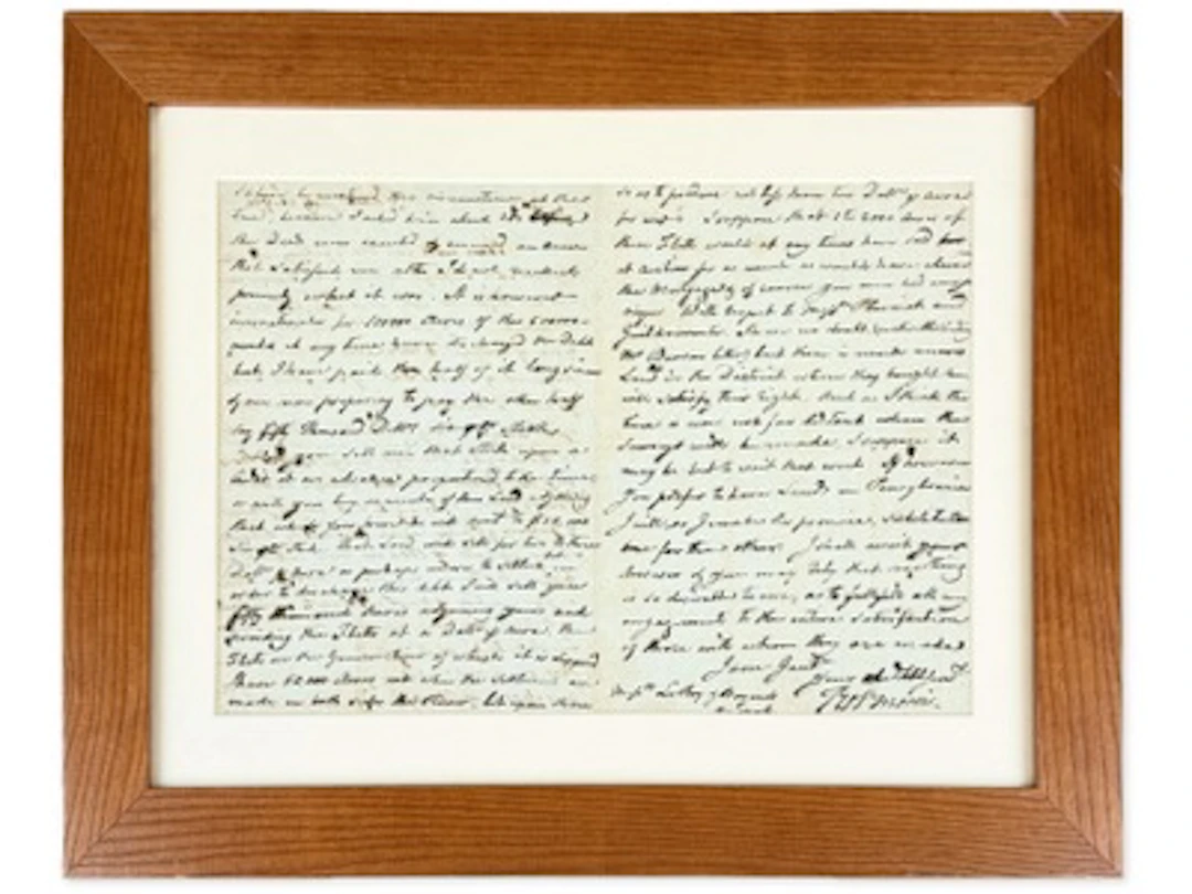 Robert Morris 1795 ALS
