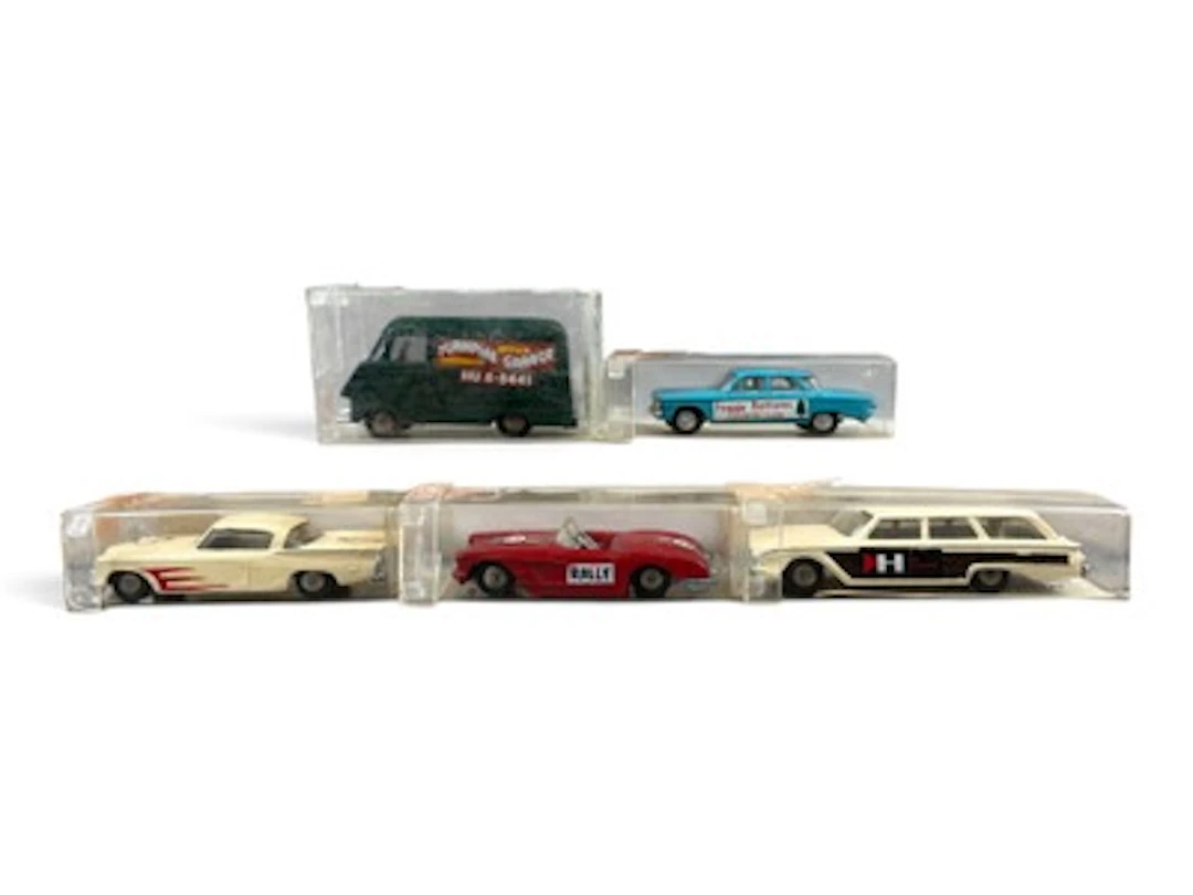 5 Boxed Hubley Real Toy Vehicles