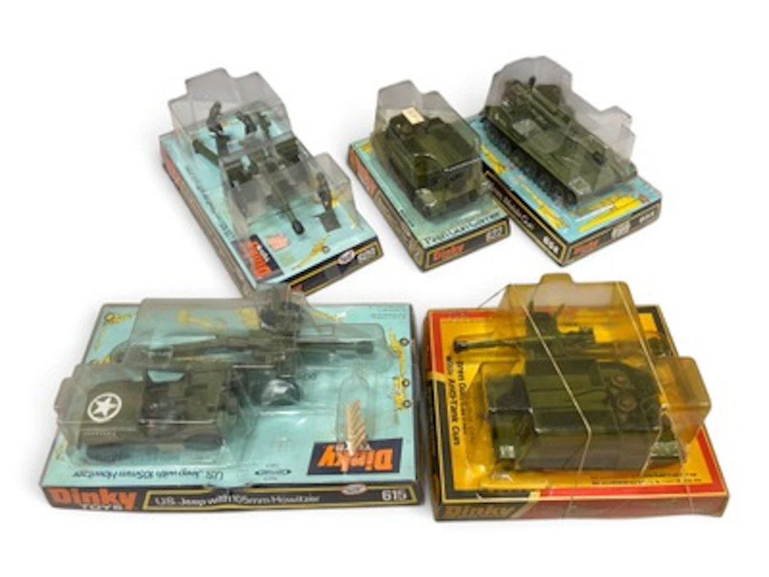 5 Boxed Dinky Military Vehicles