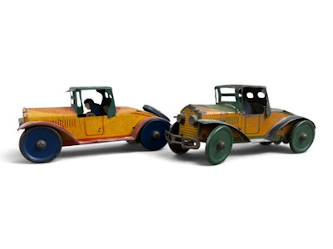 (2) Marx Tin Litho Wind Up Cars