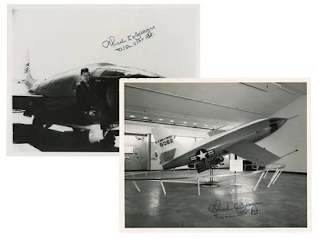 (2) Chuck Yeager Signed 8x10 Photos