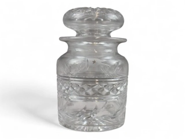 White Star Line Cut Glass Pickle Jar & Lid