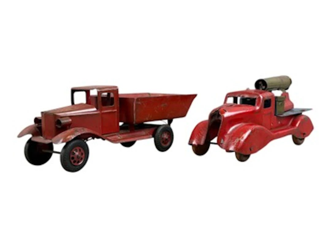 Pressed Steel Girard Dump Truck & Marx Cannon