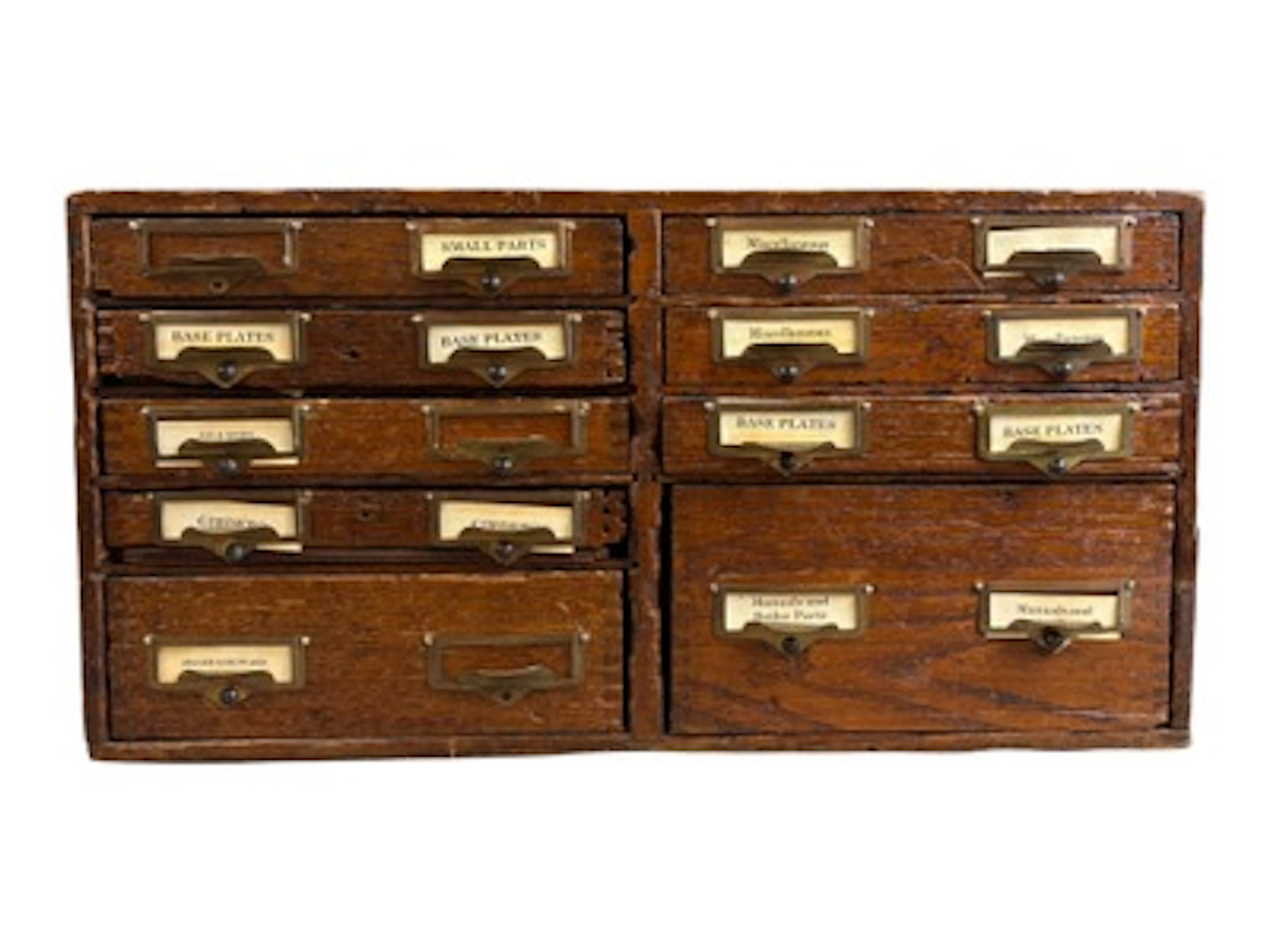 Rare 1927 Gilbert Erector No. 10 Oak 9 Drawer Set