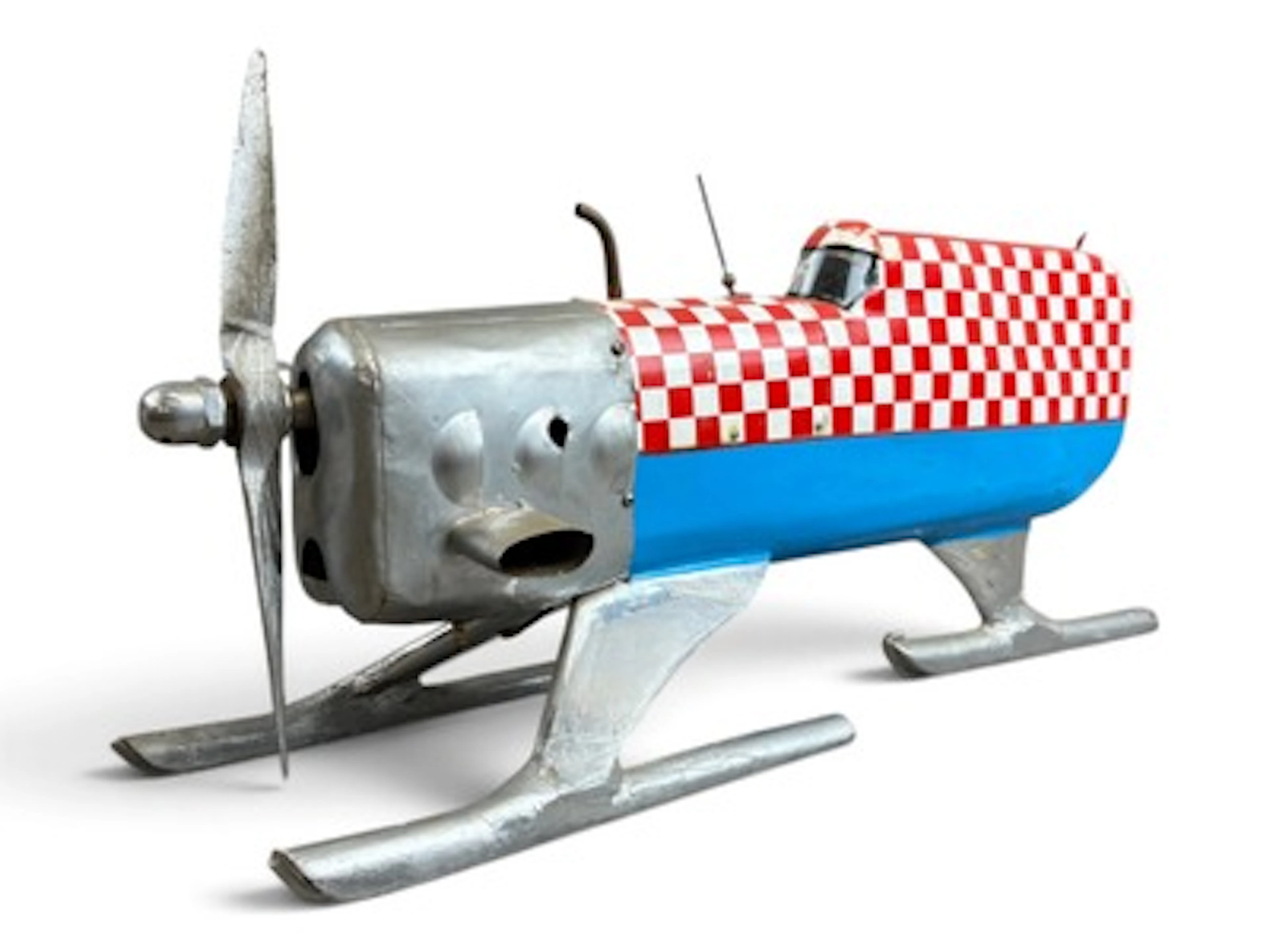 Scarce 1942 Custom Built Gas Tether Ice Racer