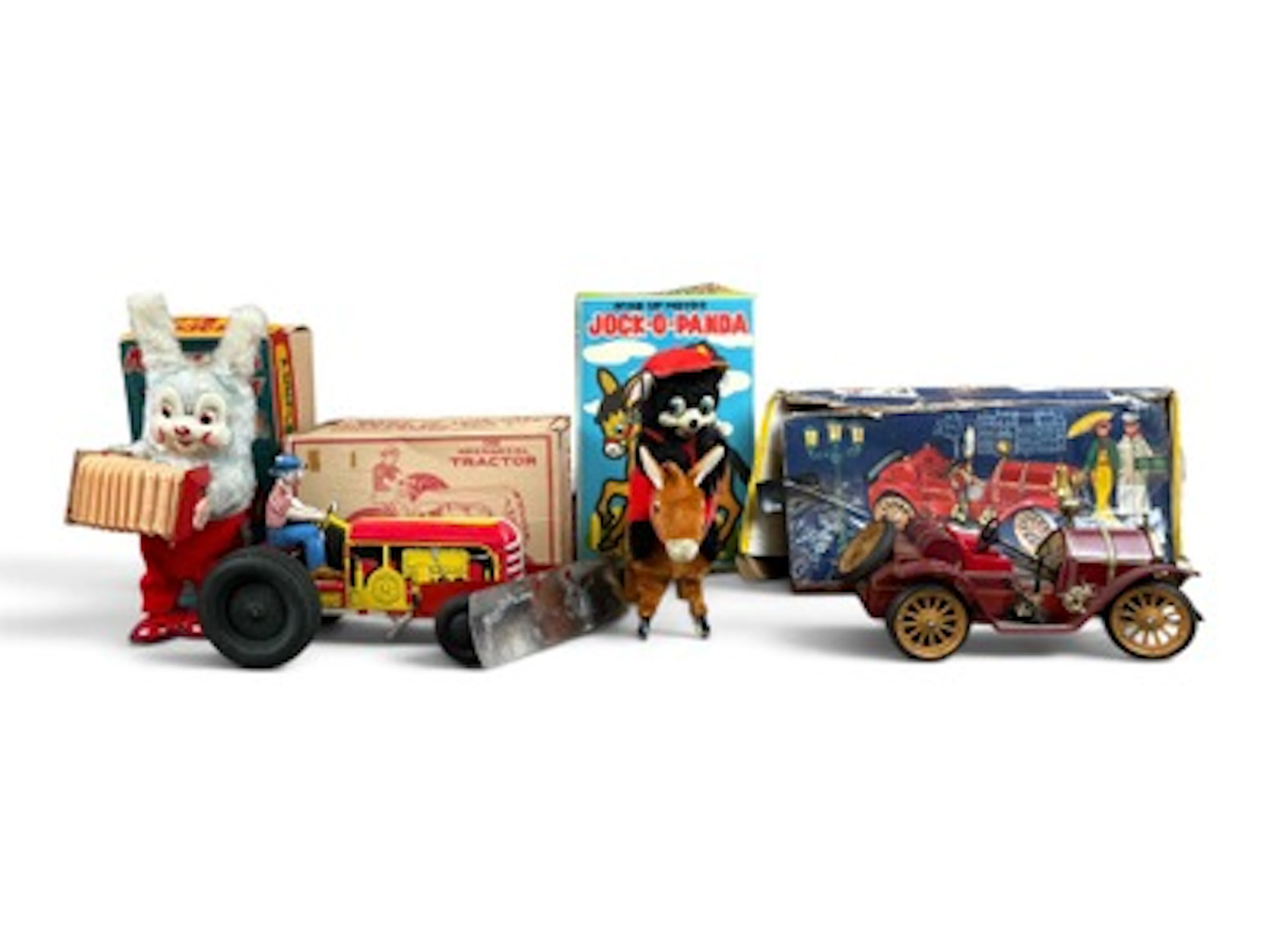 4 Boxed Wind-up Toys
