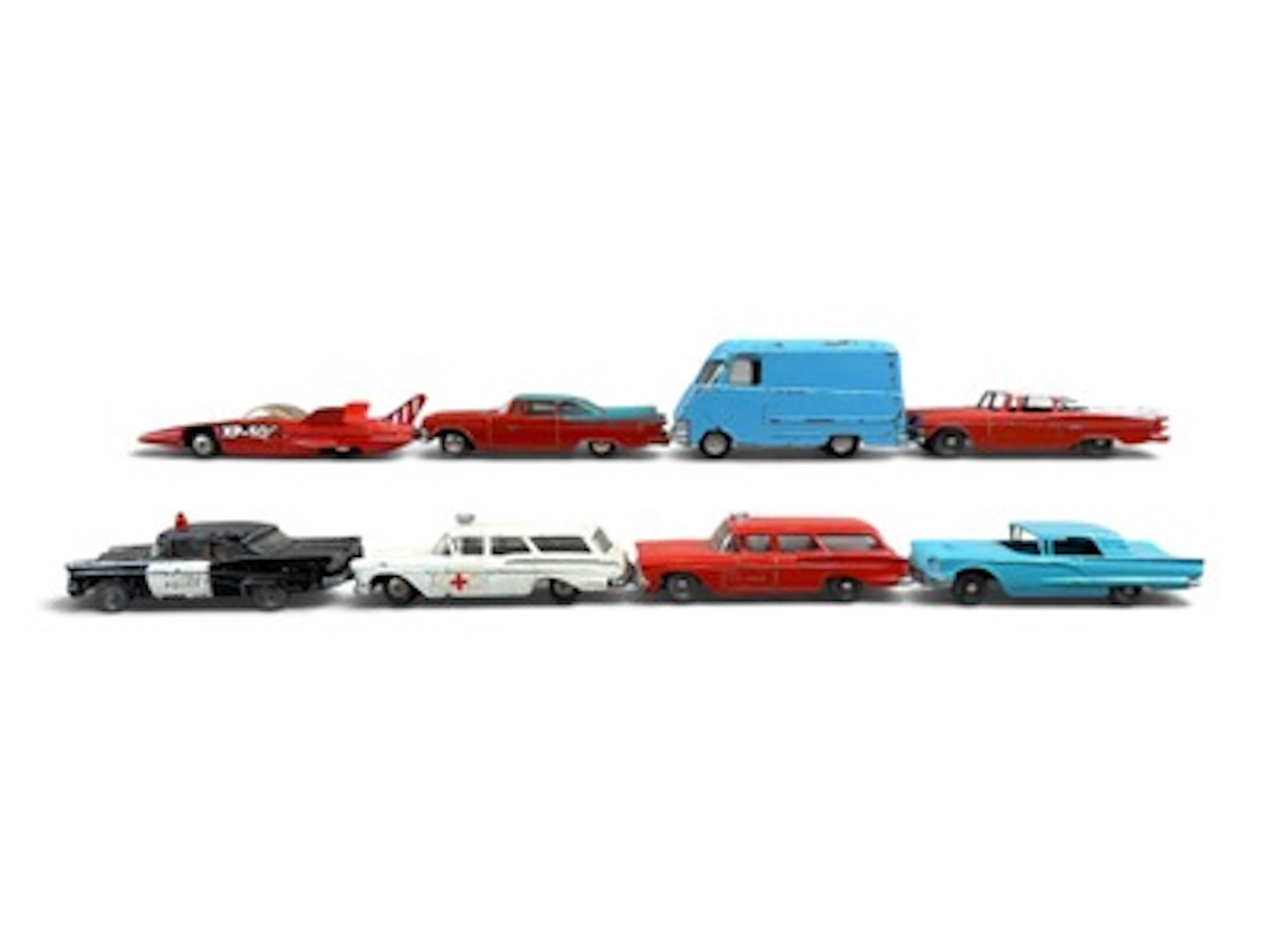 8 Scarce Hubley Real Toy Canadian Vehicles