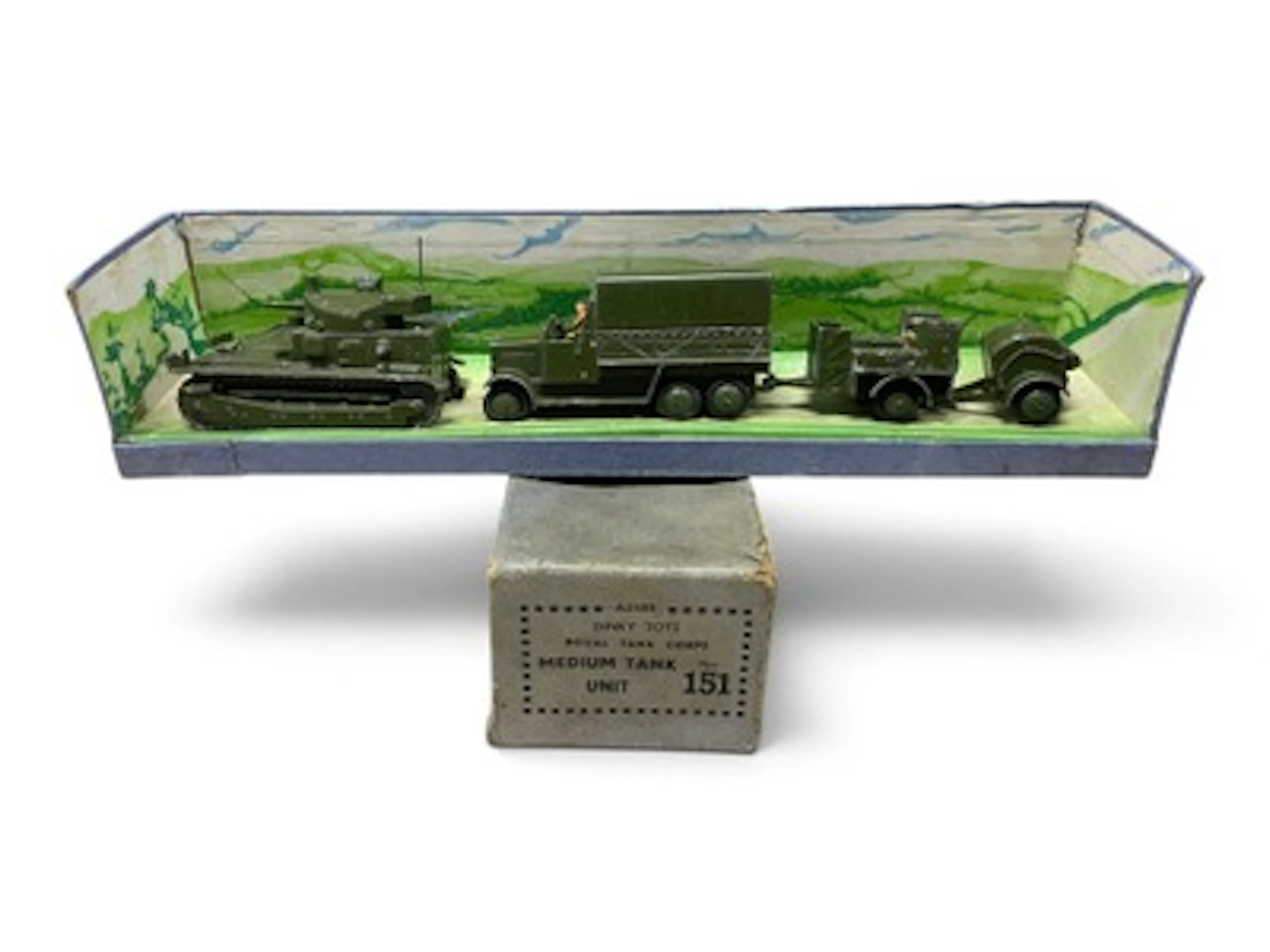 Scarce Boxed Prewar Dinky 151 Medium Tank Unit