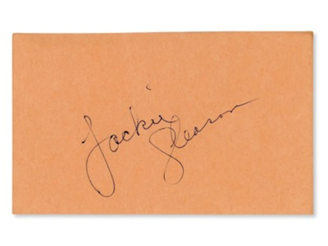 Jackie Gleason Signed Cut - JSA