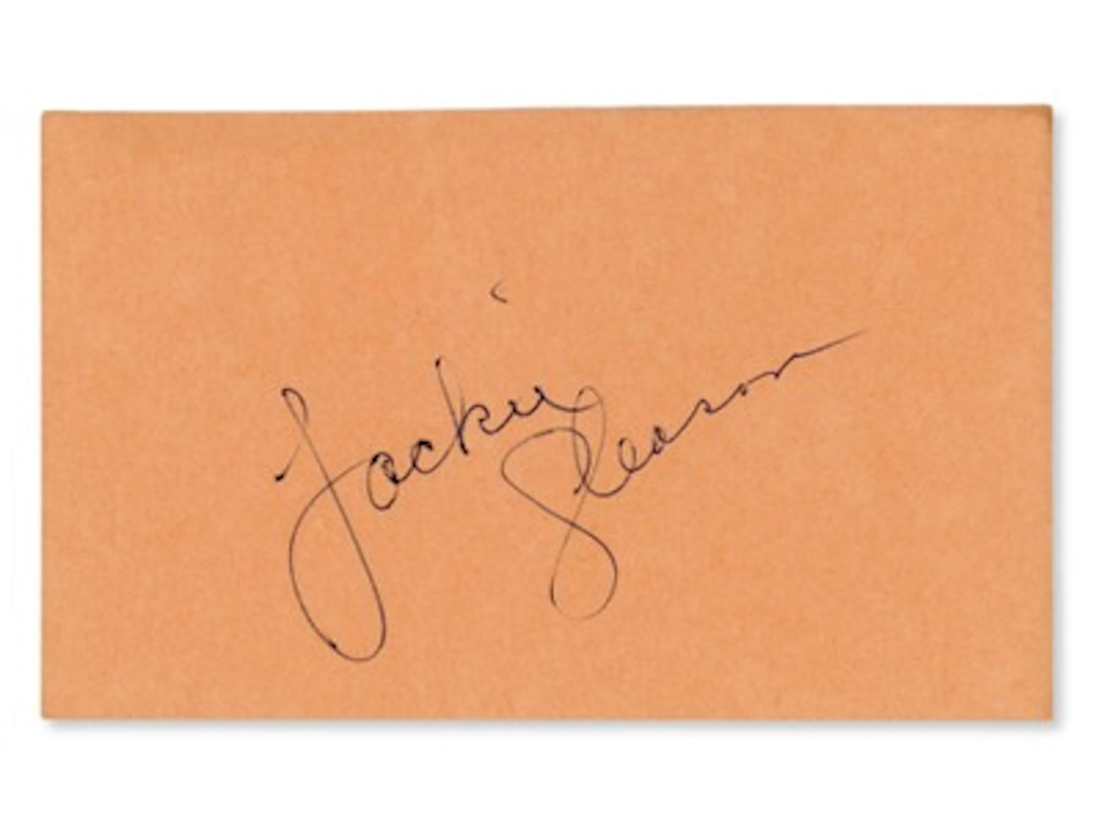 Jackie Gleason Signed Cut - JSA