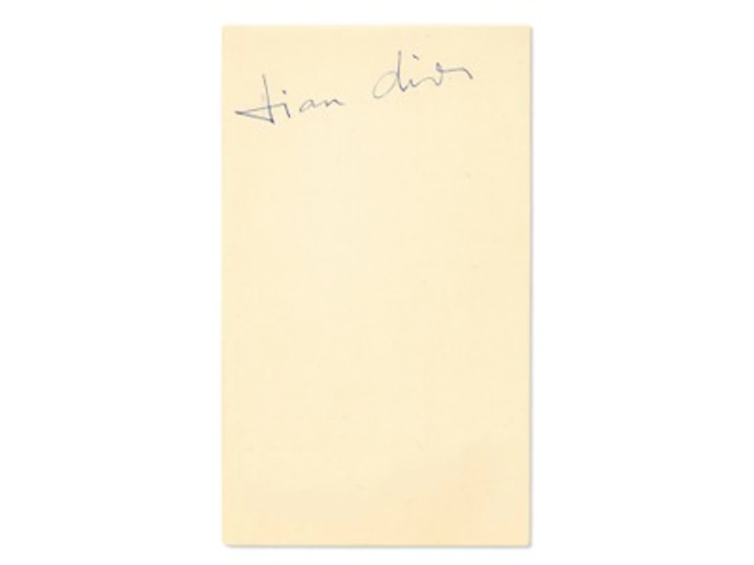 Christian Dior Signed Cut - Grad