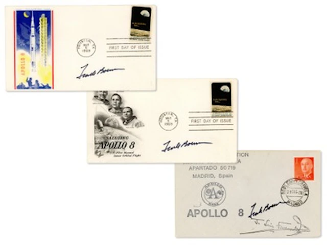 (3) Frank Borman Signed Covers