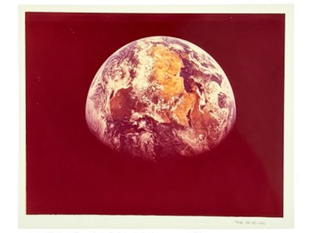 Apollo 11 Earth from Space NASA Transparency