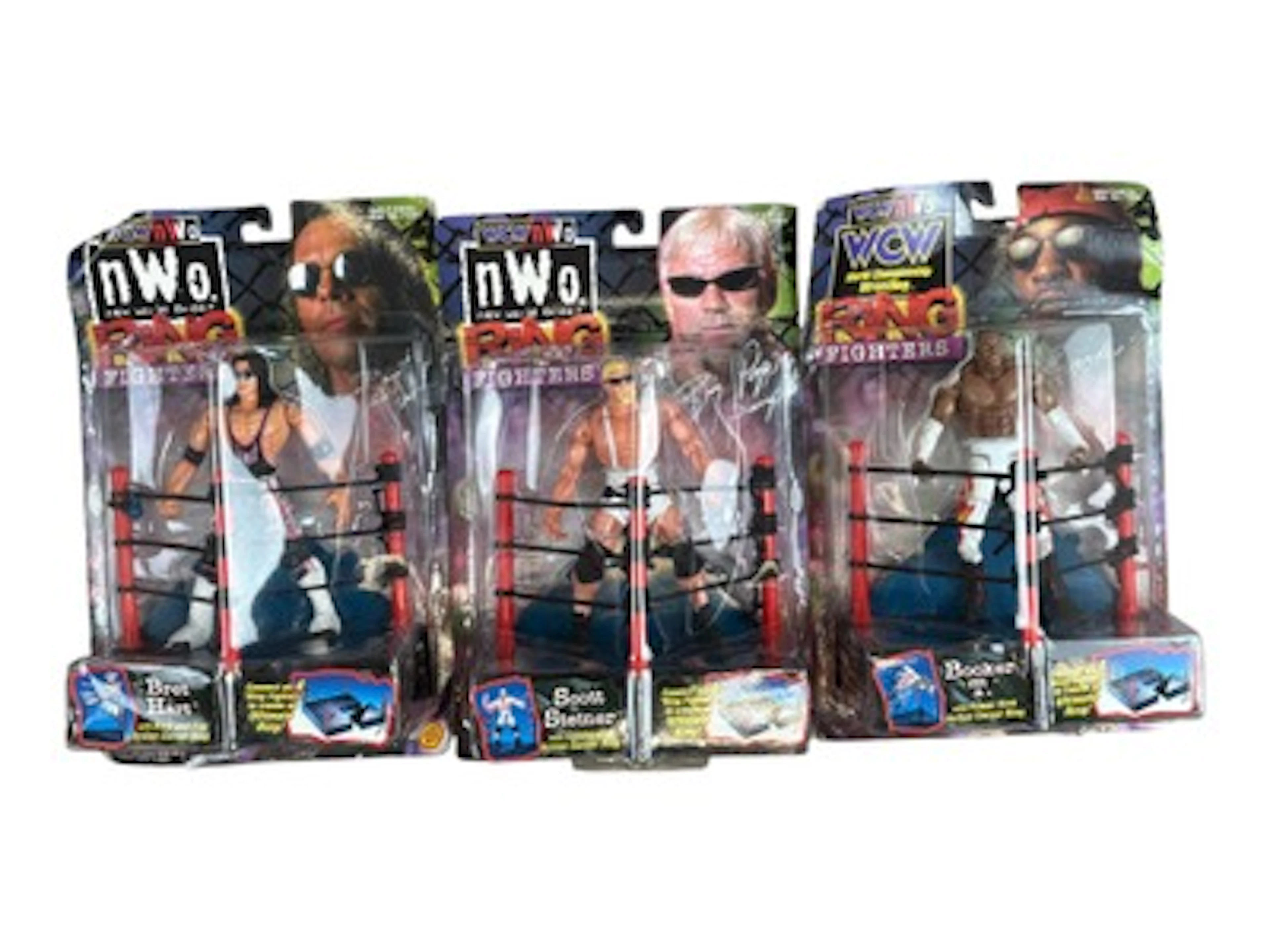 Large Lot of Mint on Card Wrestling Action Figures