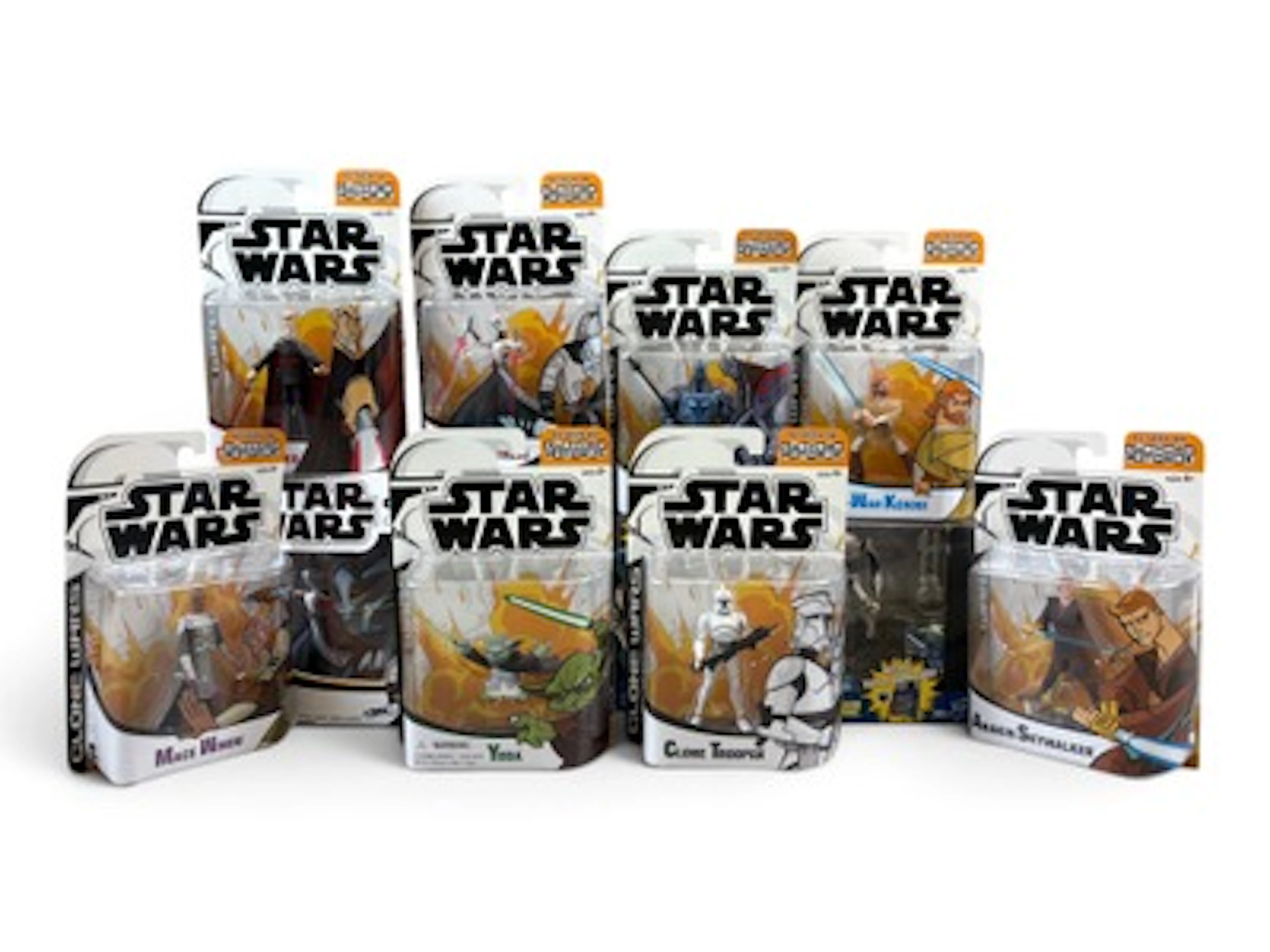 Star Wars Clone Wars Cartoon Network Figure Lot