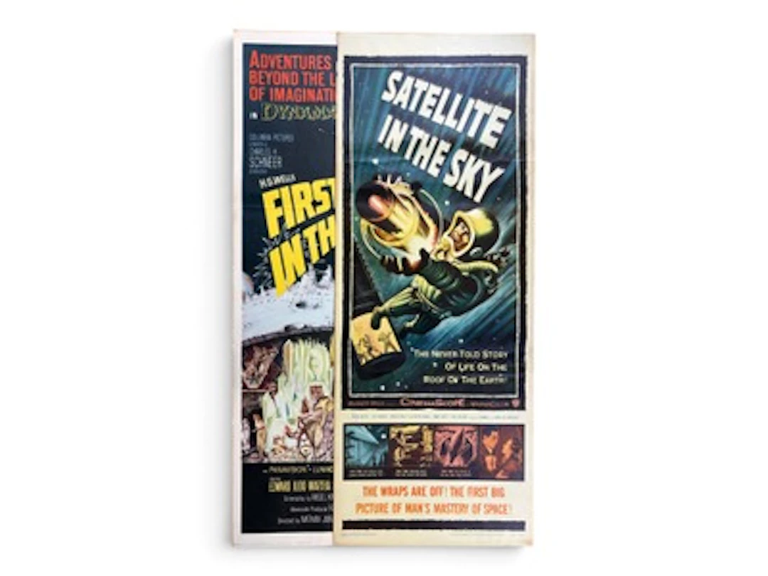 (2) Science Fiction Movie Insert Posters