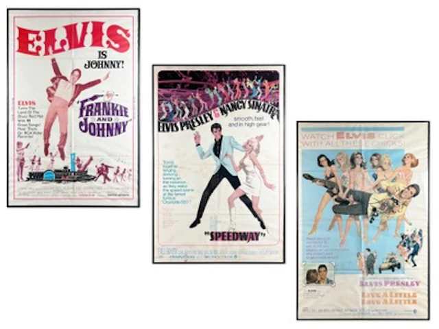 (3) Elvis Presley One Sheet Movie Posters
