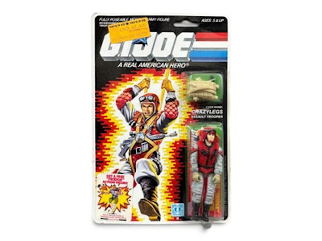 1987 MOC GI Joe Crazylegs Figure, 32 Back