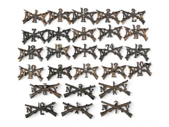 N.Y. Militia & Infantry Collar Insignia