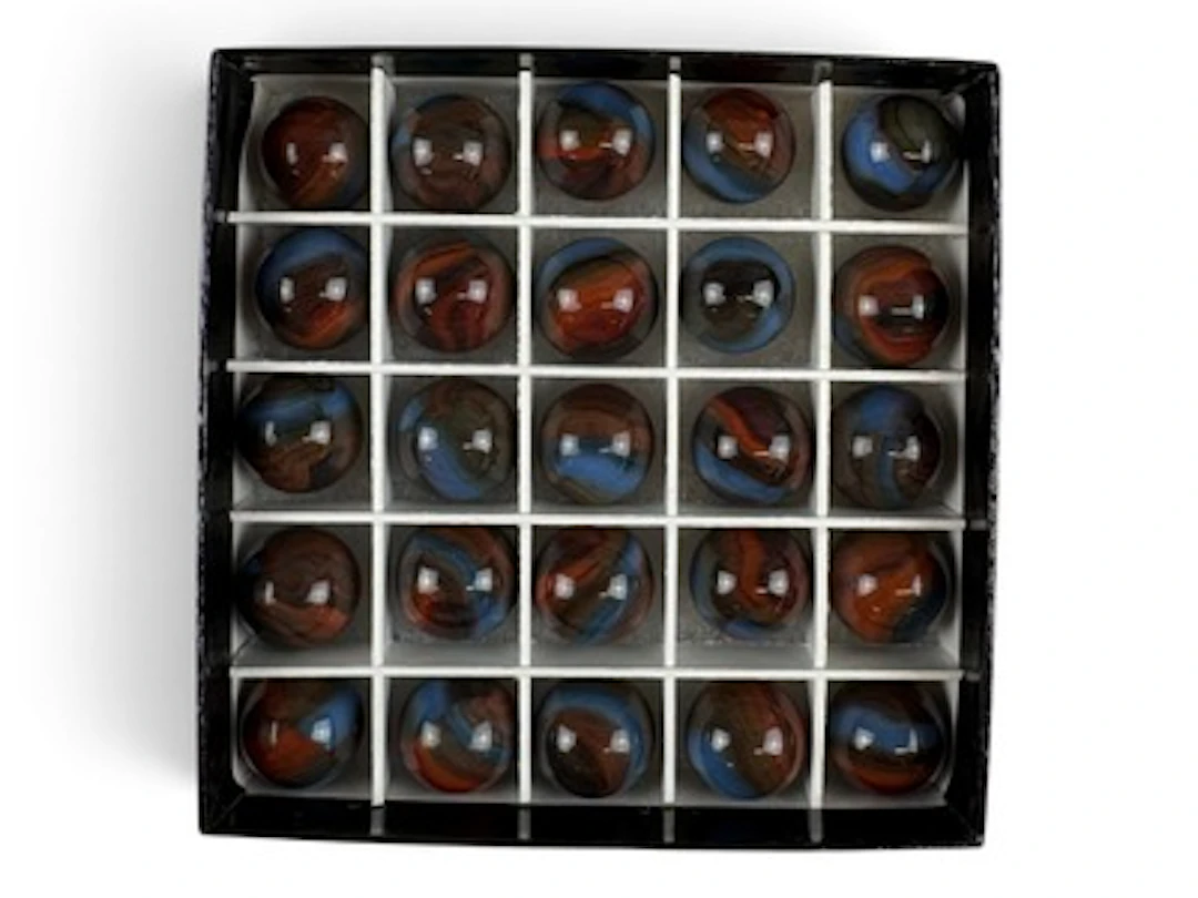 25 Marble King Spiderman Marbles Matched