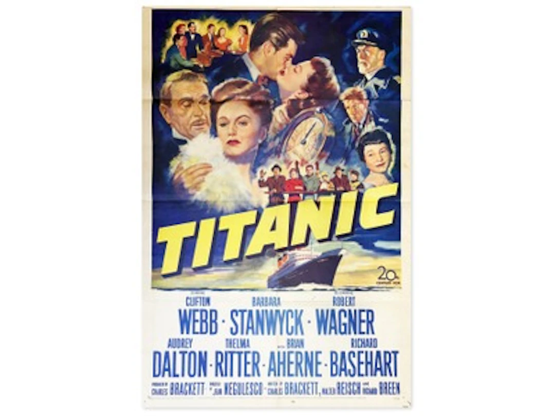 1953 Titanic One Sheet Movie Poster