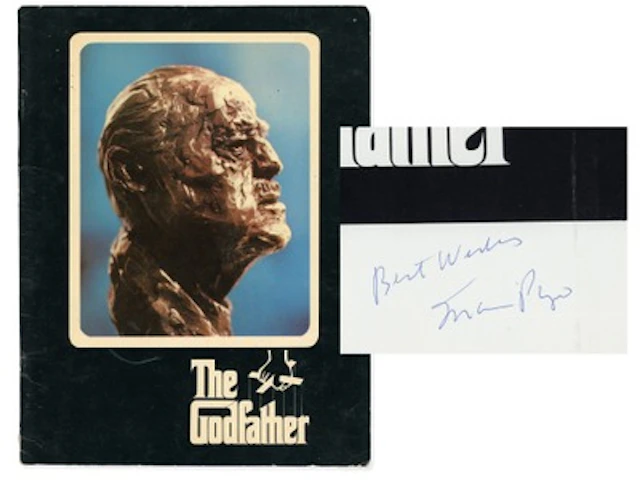Mario Puzo Signed Godfather Program - Grad