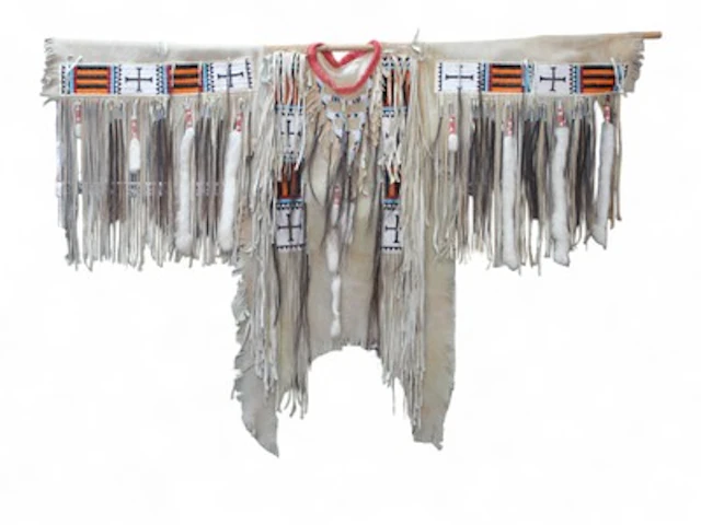 Vintage Native American Beaded War Shirt