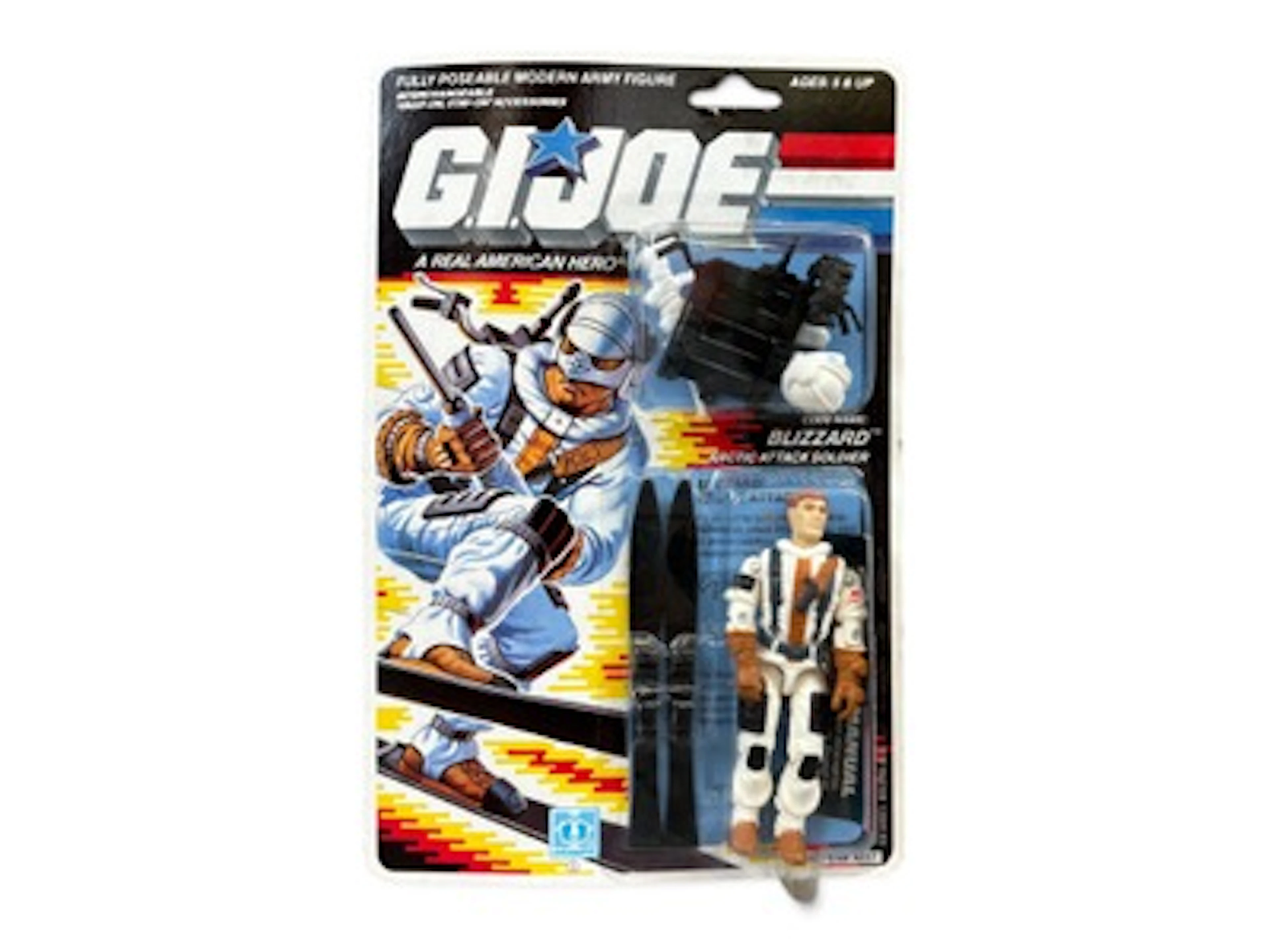 1988 MOC GI Joe Blizzard Figure, 34 Back