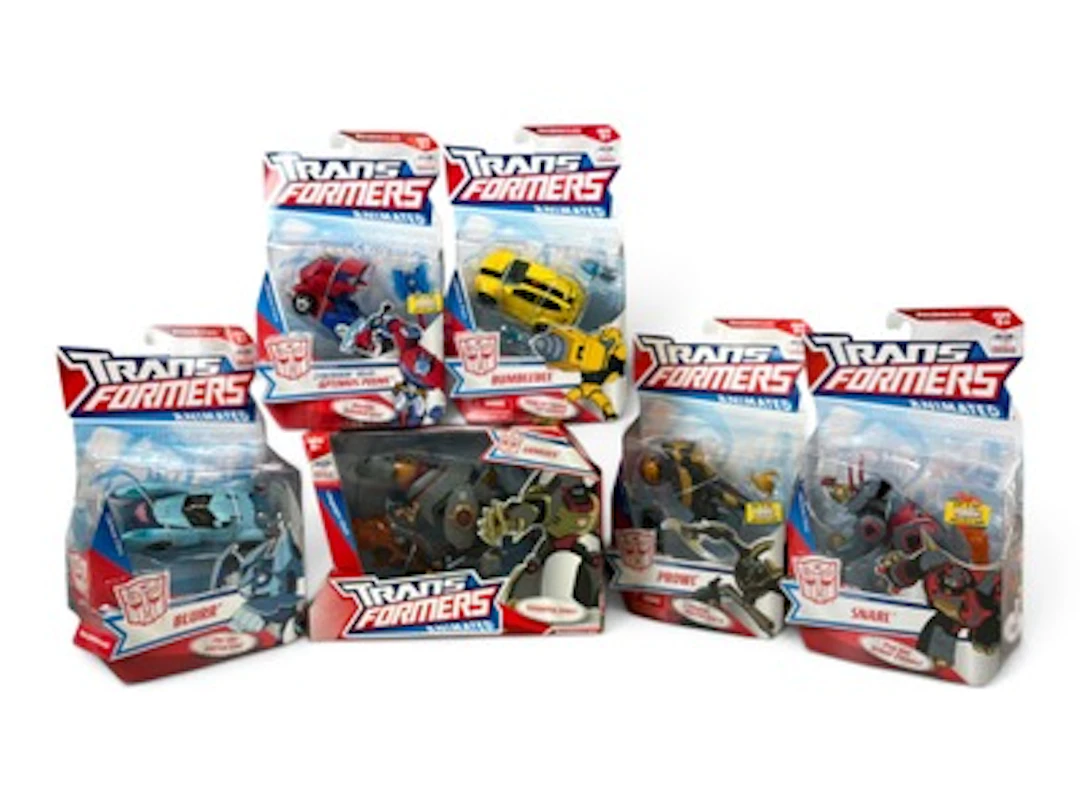 (6) Sealed Transformers Animated Action Figures