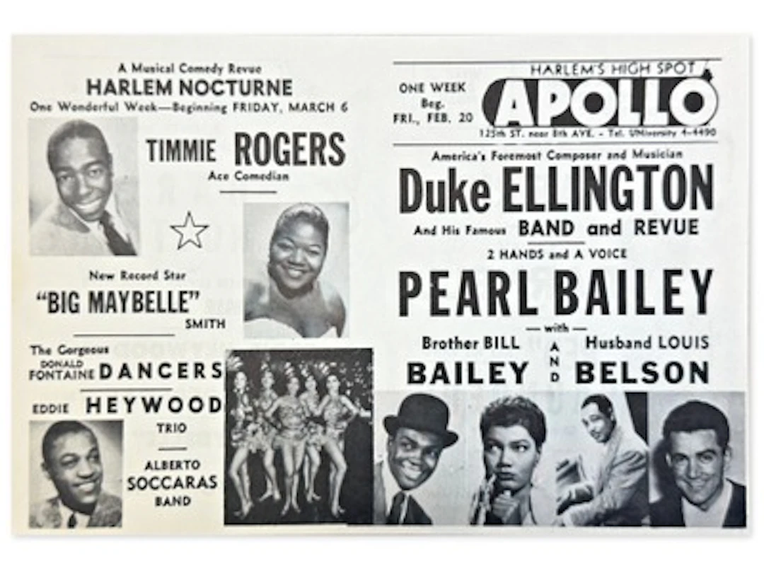 Apollo Theater Harlem Handbill